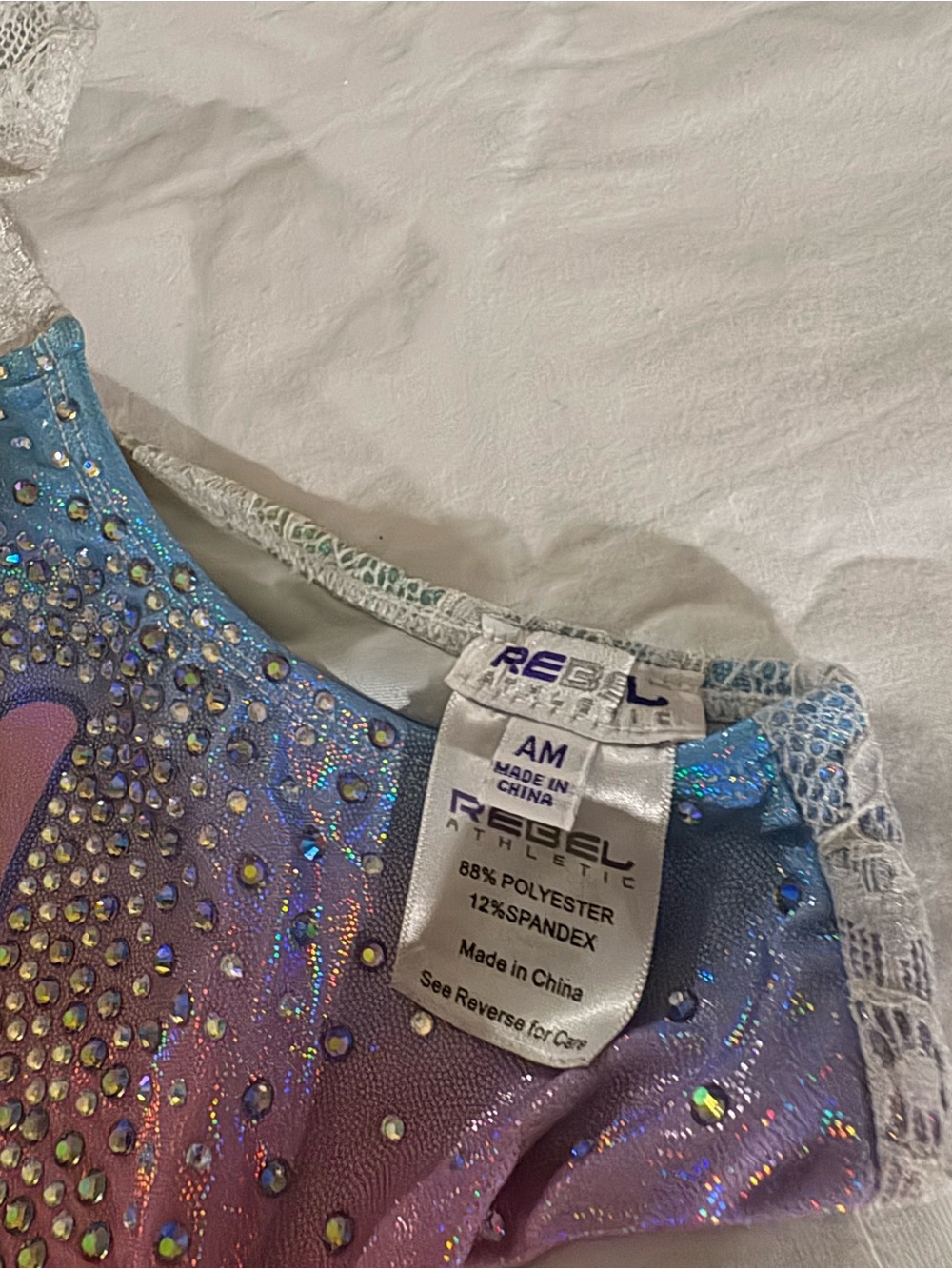 Rebel Athletic Women’s Purple Holographic Athletic Shorts